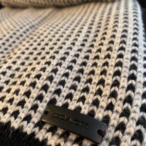Coach Wool & Cotton Blend Scarf​​